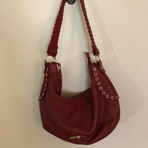Amazing Elliott Lucca Oxblood Leather Satchel